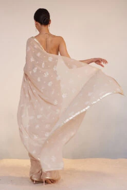 Iqra Saree - Flesh 12 Iqra Saree - Flesh -Anita Dongre S23R222SC Flesh 3