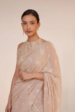 Iqra Saree - Flesh 13 Iqra Saree - Flesh -Anita Dongre S23R222SC Flesh 4