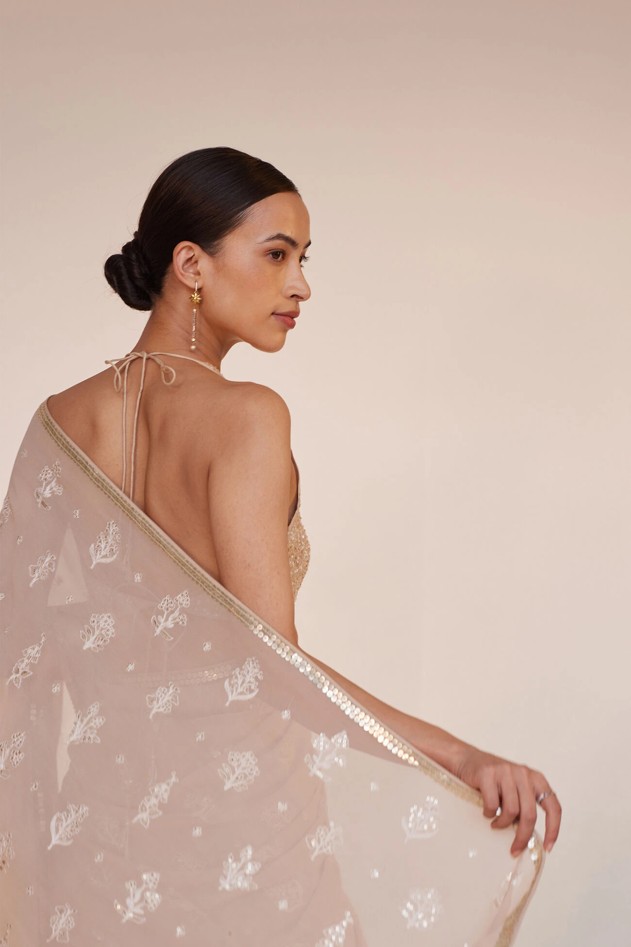 Iqra Saree - Flesh 7 Iqra Saree - Flesh - Image 5