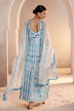 Periwinkle Suit Set - White -Anita Dongre S23R233 Blue 3
