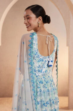 Periwinkle Suit Set - White -Anita Dongre S23R233 Blue 5