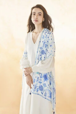 Safana Dupatta - White
