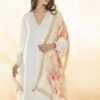 Calfuray Dupatta - Cream 2 Calfuray Dupatta - Cream -Anita Dongre S23RS008S Cream 1