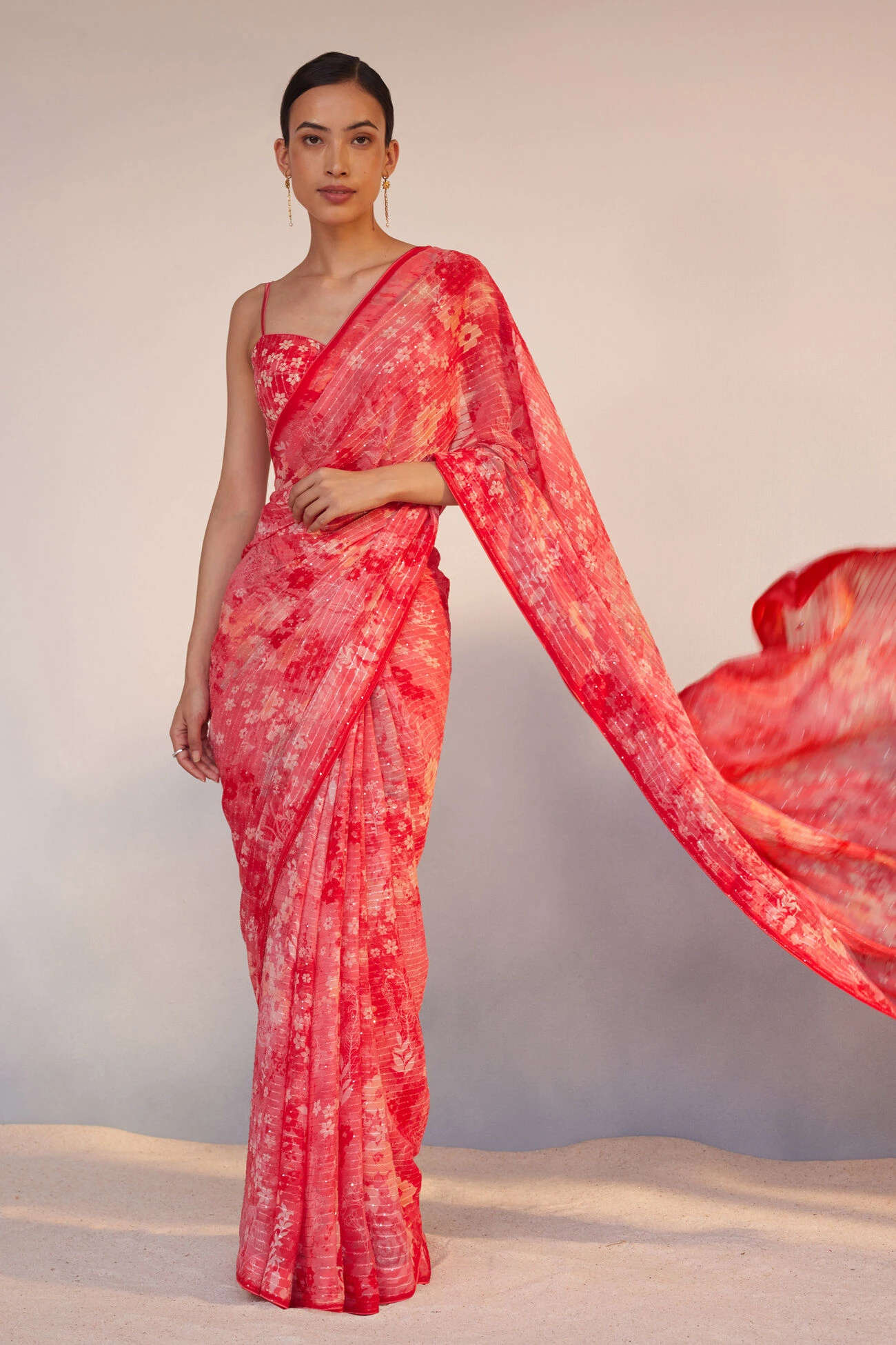 Rosalba Saree - Pink 3 Rosalba Saree - Pink