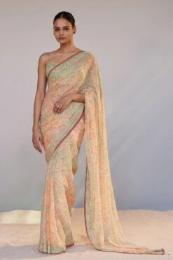 Alora Saree Set - Sage