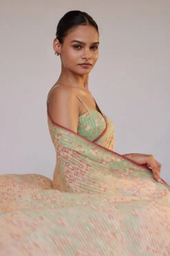 Alora Saree Set - Sage -Anita Dongre S23RS113 Sage 4