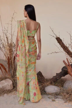 Juliette Saree Set - Lime -Anita Dongre S23RS135 lime 3