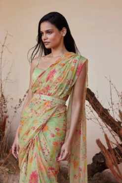 Juliette Saree Set - Lime -Anita Dongre S23RS135 lime 5