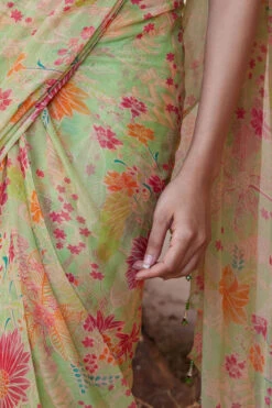 Juliette Saree Set - Lime -Anita Dongre S23RS135 lime 7