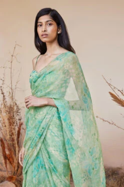 Aneeza Saree - Sage 13 Aneeza Saree - Sage -Anita Dongre S23RS162 Sage 5