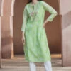 Zaina Kurta - Lime 2 Zaina Kurta - Lime -Anita Dongre S23S121 Lime 1