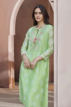 Zaina Kurta - Lime -Anita Dongre S23S121 Lime 6