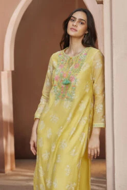 Zaina Kurta - Yellow -Anita Dongre S23S121 Yellow 4