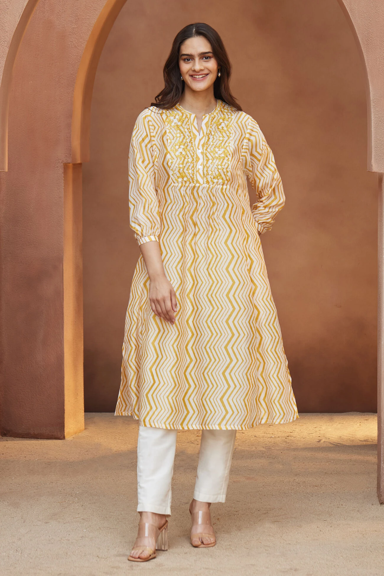 Ermir Kurta - Yellow 3 Ermir Kurta - Yellow
