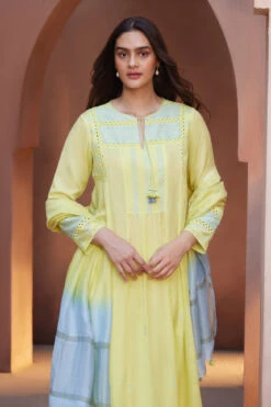 Salmi Suit Set - Lime -Anita Dongre S23S7 Lime 4