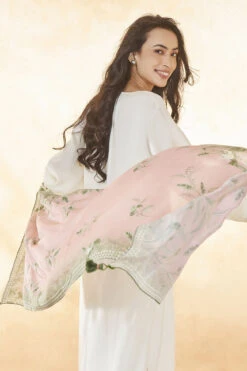 Sama Dupatta - Rose Water -Anita Dongre S23SA20 Rose 3