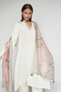Sama Breezy Stole - Rose -Anita Dongre S23SA2SD Rose 3
