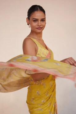 Ember Saree Set - Mustard -Anita Dongre S23SA50 Msted 6