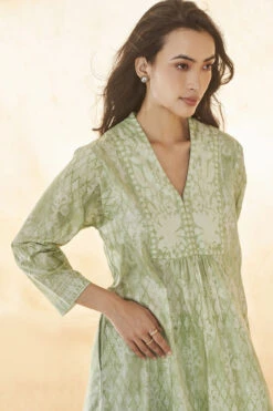 Estaa Kurta Set - Sage -Anita Dongre S23SN12A SAGE 4