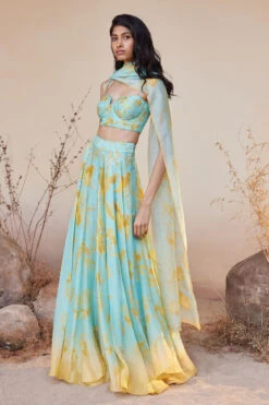 Sama Dupatta - Aqua -Anita Dongre S23SN16 Aqua 2