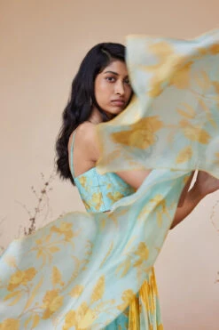 Sama Dupatta - Aqua