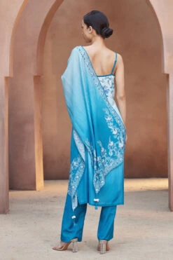 Alani Dupatta - Blue 10 Alani Dupatta - Blue -Anita Dongre S23SN5SD Blue 4