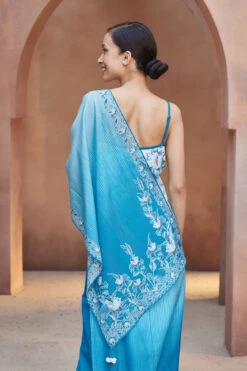 Alani Dupatta - Blue 11 Alani Dupatta - Blue -Anita Dongre S23SN5SD Blue 5