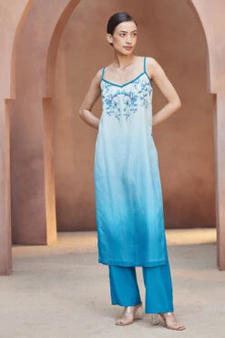 Alani Kurta Set - Blue