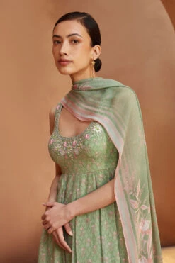 Floriana Suit Set - Sage -Anita Dongre S23SN9 Sage 4