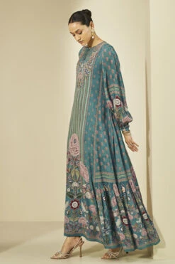 Navajo Kaftan - Teal 8 Navajo Kaftan - Teal -Anita Dongre S24AN9K Teal 2