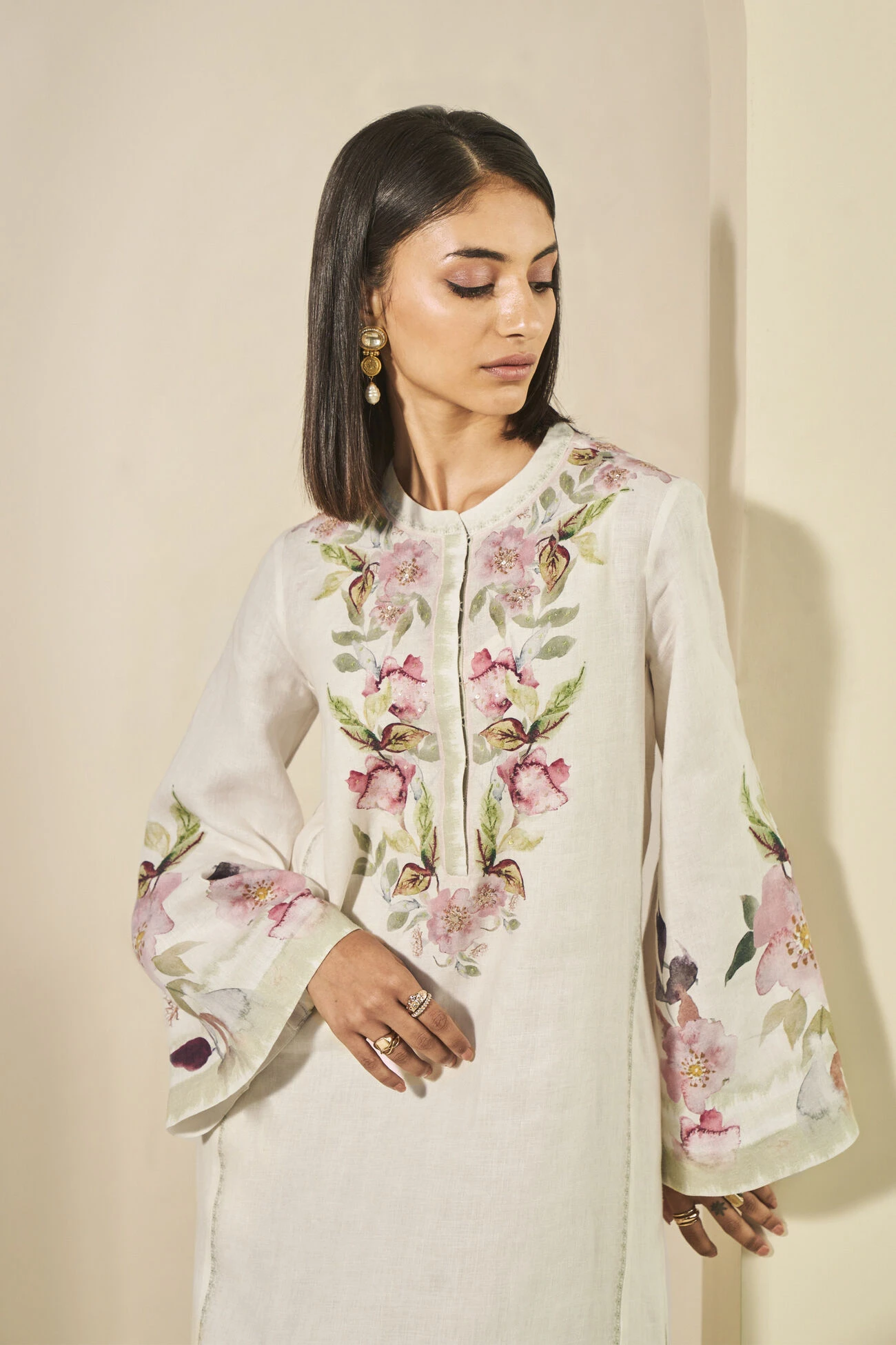 Anemone Kaftan - Natural 6 Anemone Kaftan - Natural - Image 4