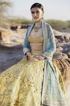Kivyaa Lehenga -Anita Dongre SS19RR244LCDD1 Mustard 2