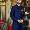 Girik Sherwani -Anita Dongre a19sr14rsbs navy blue