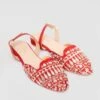 Chinnar Sling-Back Mules - Red