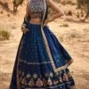 Lokesha Bandhani Lehenga Set– Navy