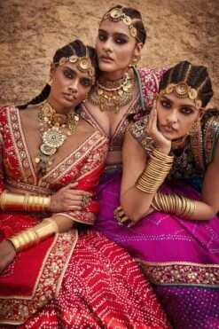 Bhuvi Bandhani Lehenga Set – Red -Anita Dongre ad f21p79lcd red 5