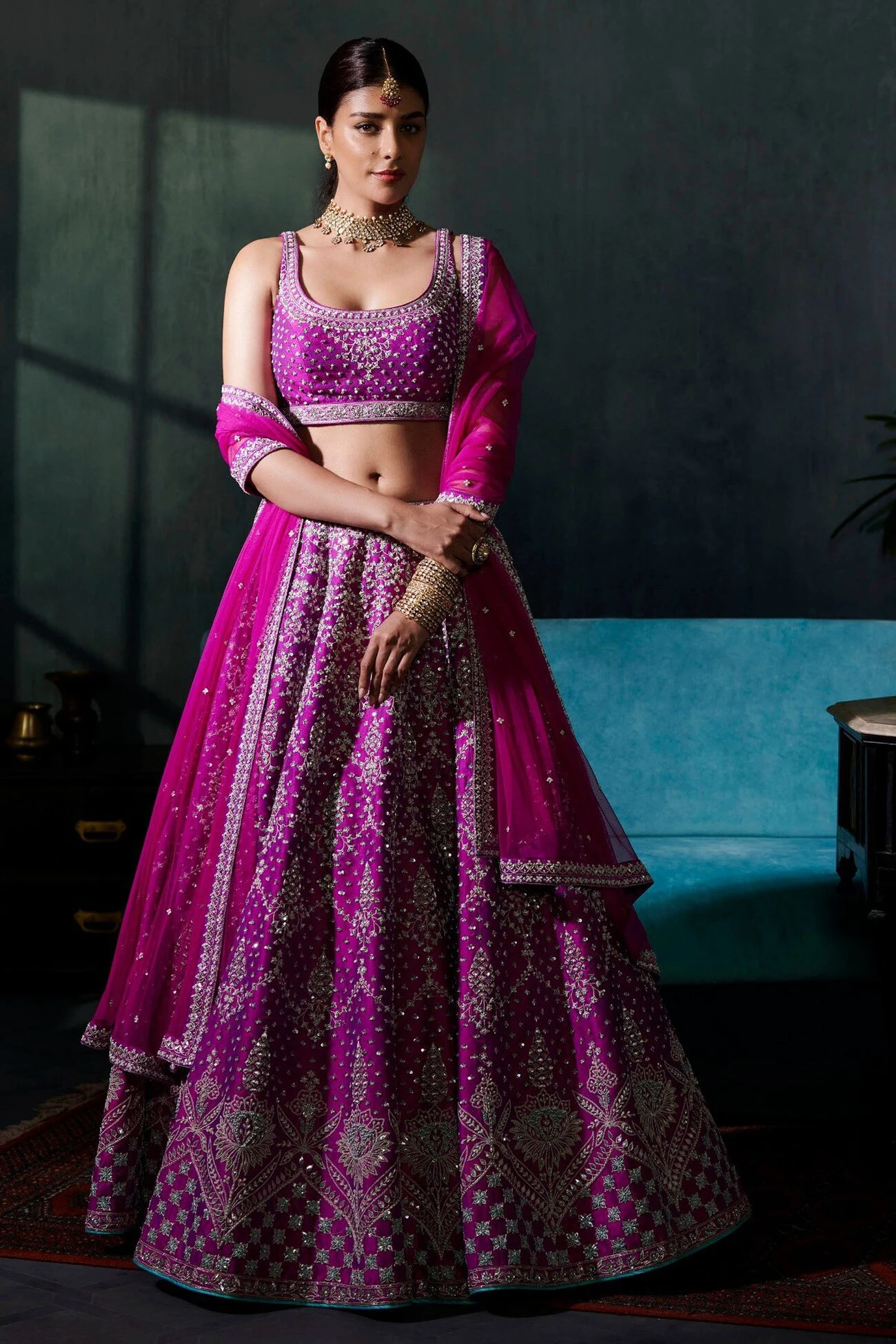 Gayatri Lehenga Set – Vivid Violet 3 Gayatri Lehenga Set – Vivid Violet