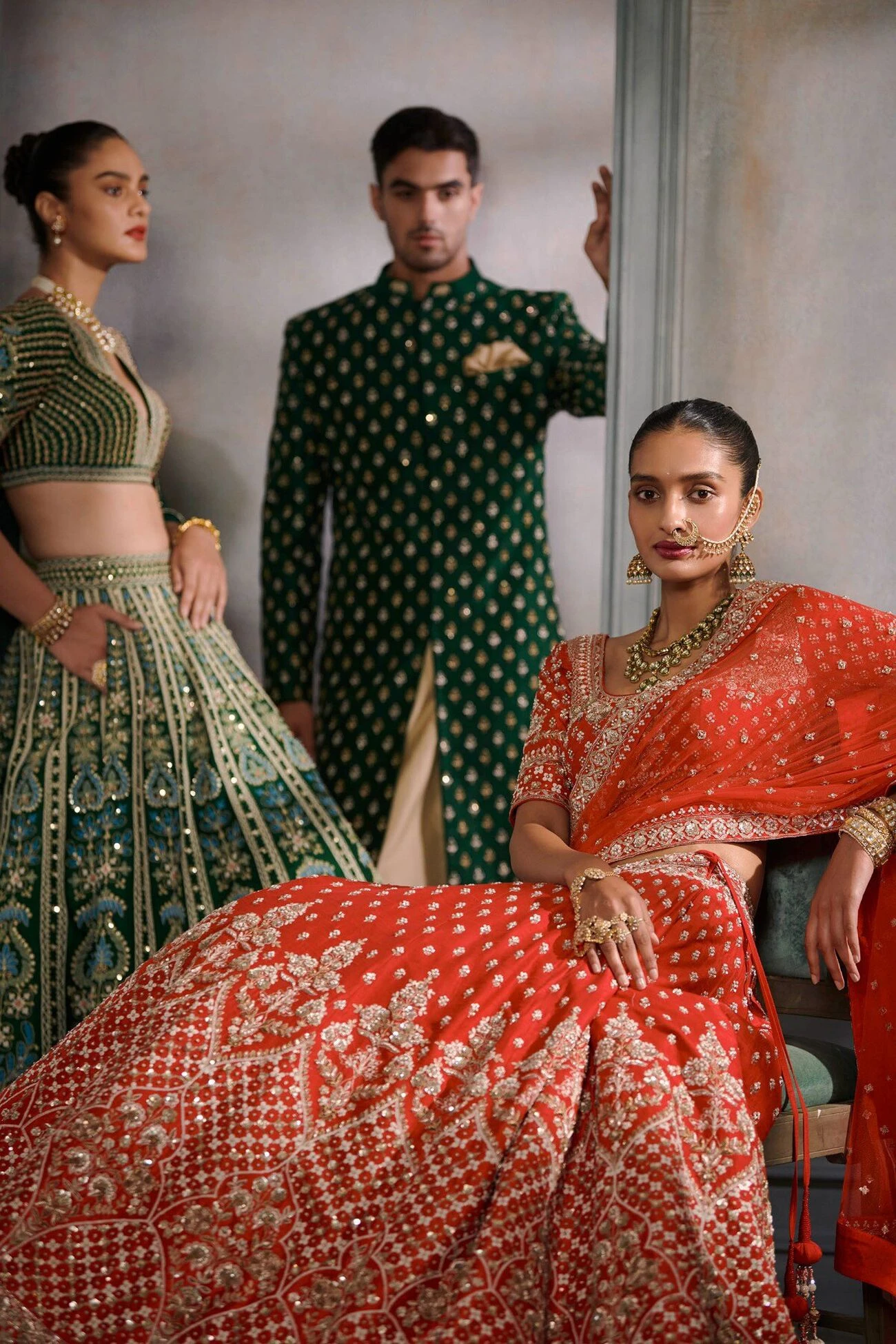 Rooma Lehenga Set – Green 6 Rooma Lehenga Set – Green - Image 4