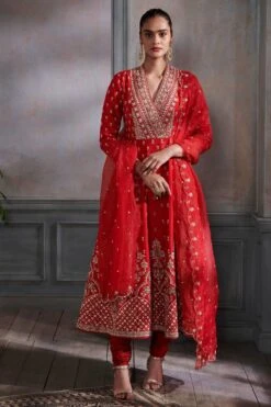 Turanya Anarkali Set - Red