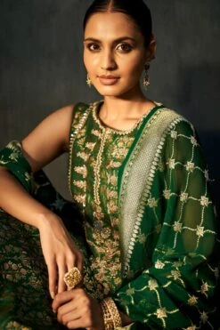 Vaishi Sharara Set - Emerald Green -Anita Dongre ad f21s36 emeraldgreen 6