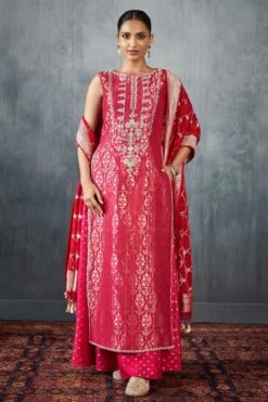 Vaishi Sharara Set - Red