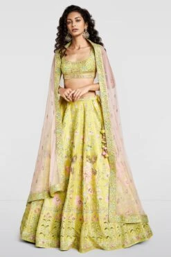 The Kajal Lehenga 7 The Kajal Lehenga -Anita Dongre ad fw20ab015lcd lime 1