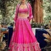 Maheen Lehenga 2 Maheen Lehenga -Anita Dongre ad fw20sj014lcd fuchsia pink 1