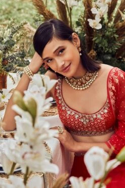 Amari Lehenga - Red -Anita Dongre ad fw20sj118 red 1