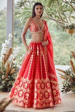 Alethi-Lehenga-Red