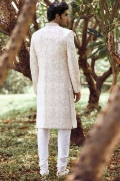 Raadhik Sherwani -Anita Dongre ad mens a20sr4rs off white 02