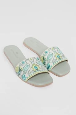 Parindey Sliders - Mint Green