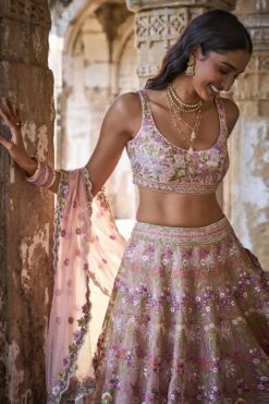 Butterfly Blush Lehenga Set - Blush -Anita Dongre ad s22a1a blush 4