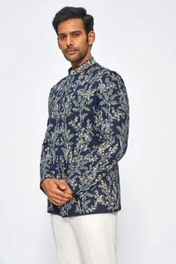 Ipsit Bandhgala - Navy -Anita Dongre ad s22j12ms navy blue 4