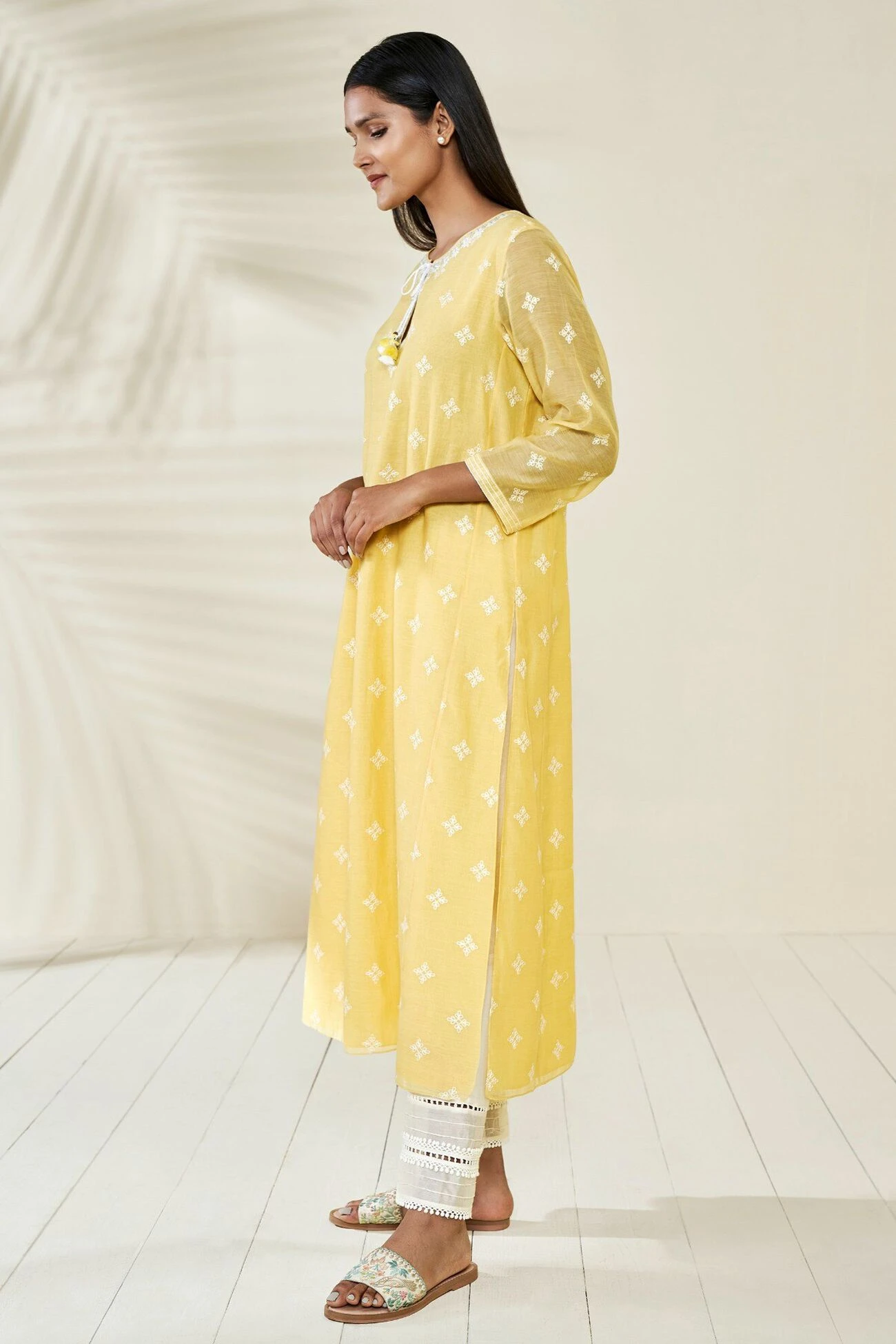 Hirisha Kurta – Yellow 4 Hirisha Kurta – Yellow - Image 2